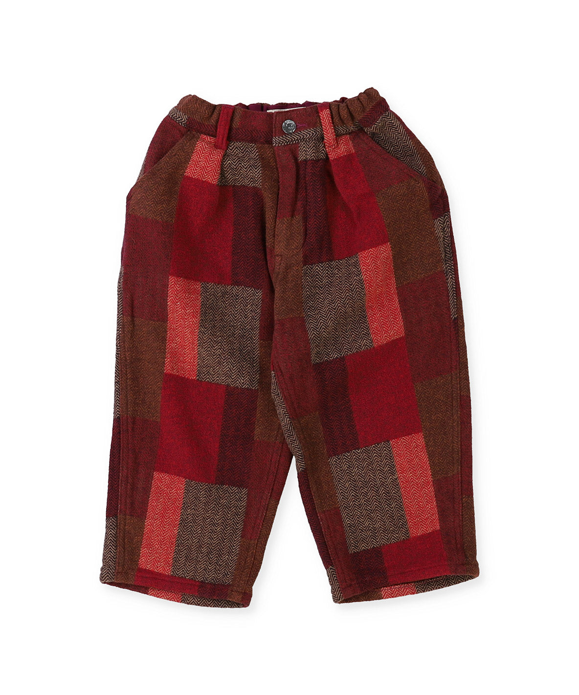 Plaid Patchwork Pants