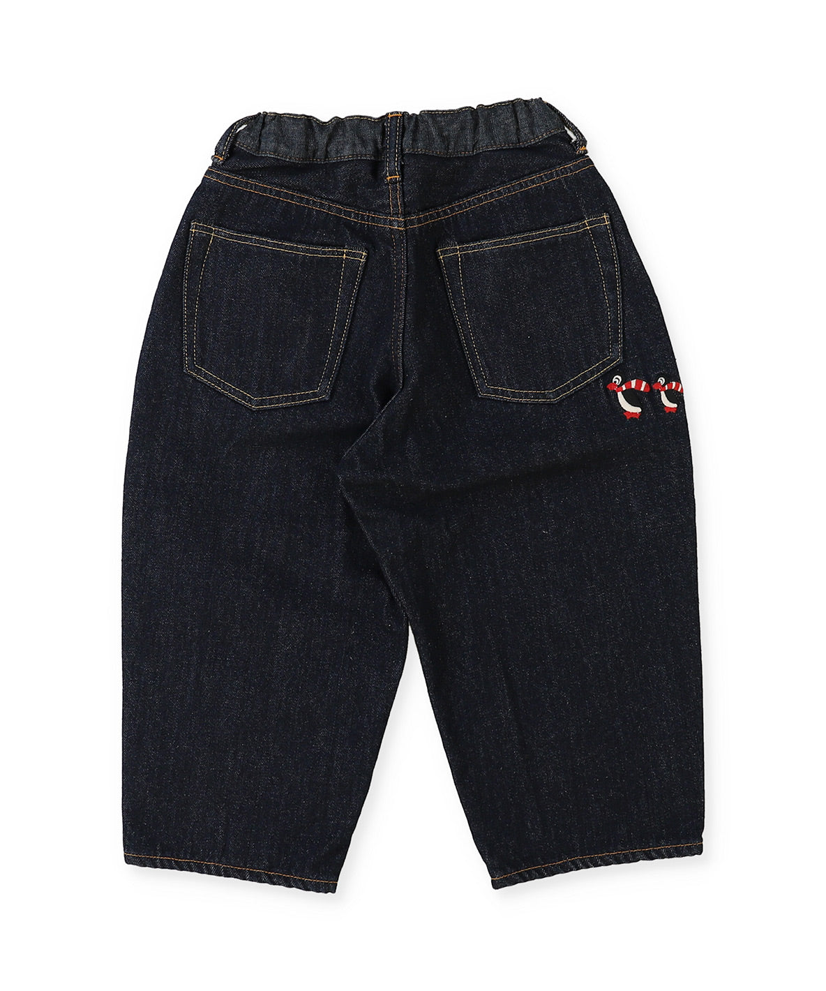 Wool Lining Denim Easy Pants