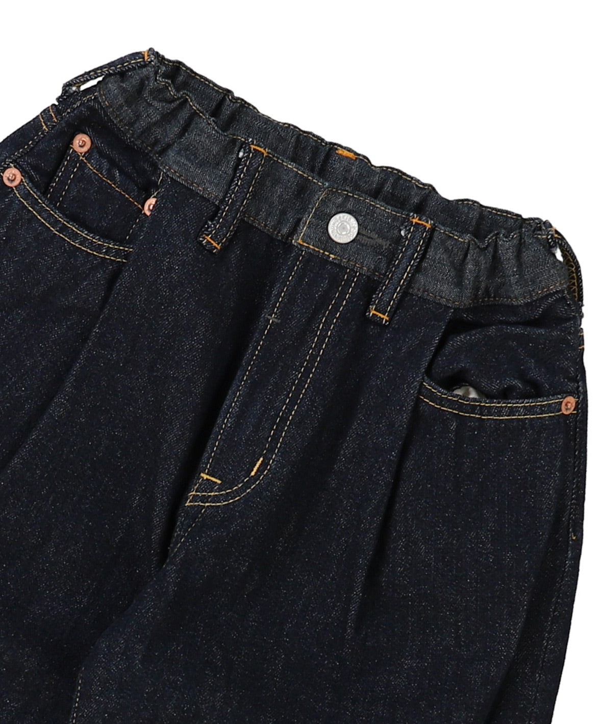 Wool Lining Denim Easy Pants