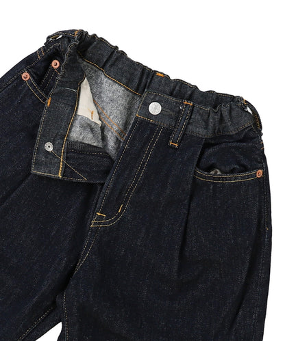 Wool Lining Denim Easy Pants