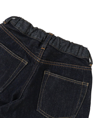 Wool Lining Denim Easy Pants