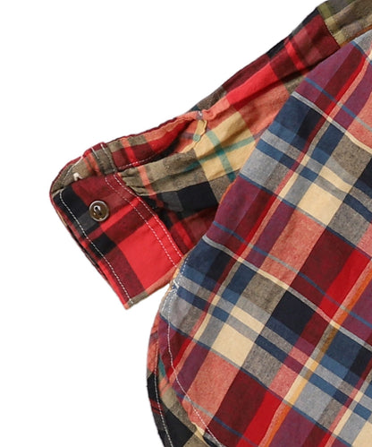 Uneven Colorful Plaid Shirt