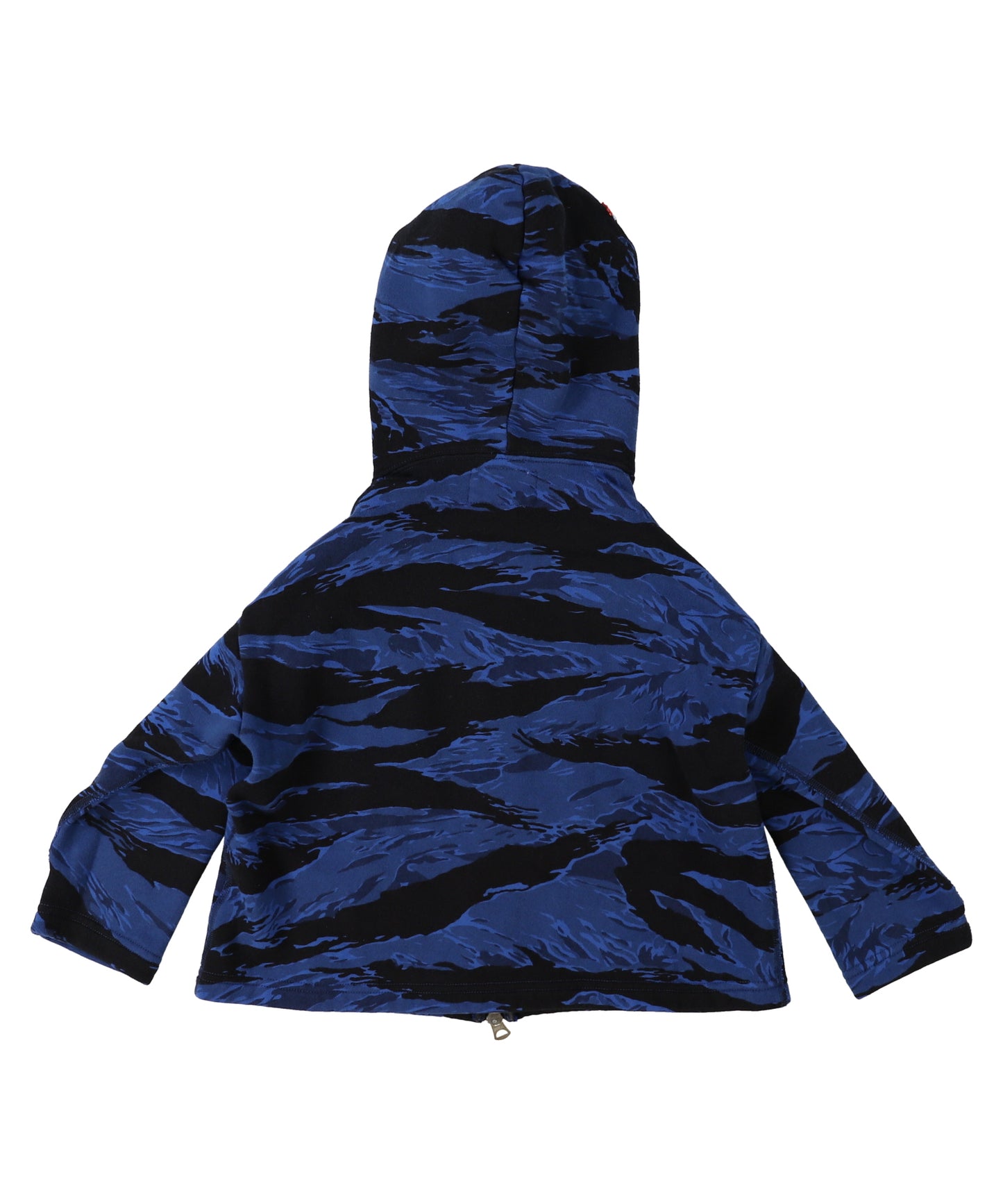 Patterned Zip-up Sweat Hoodie