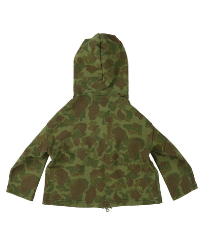 Patterned Zip-up Sweat Hoodie