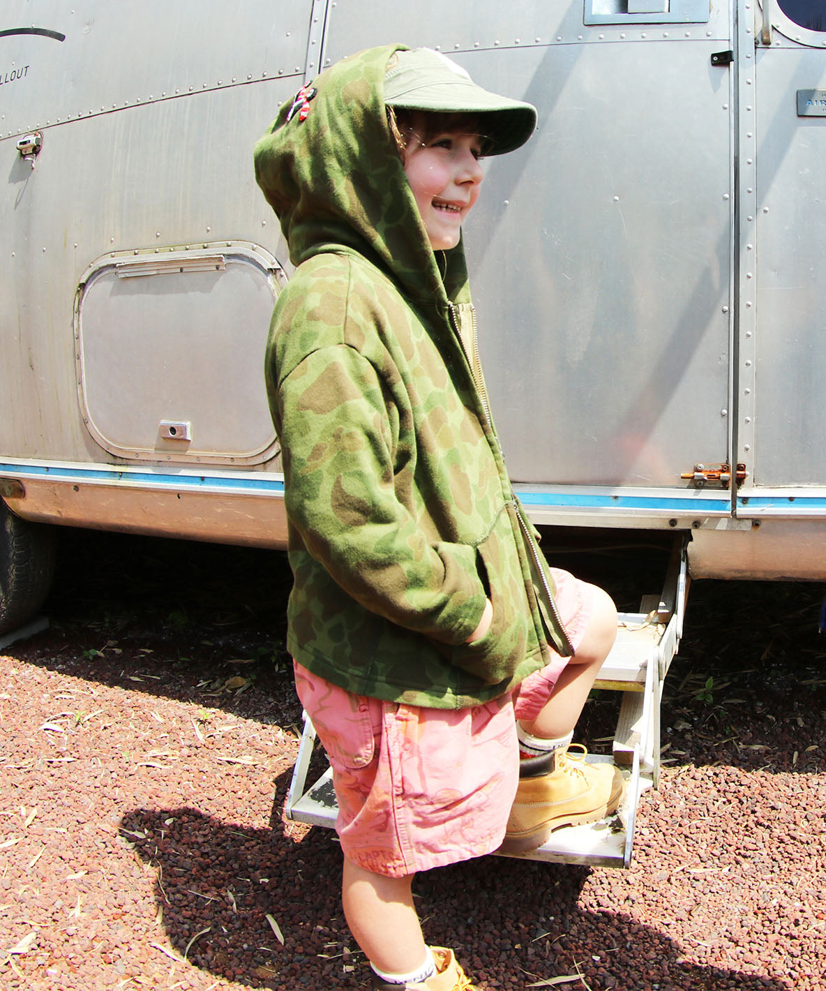 Patterned Zip-up Sweat Hoodie