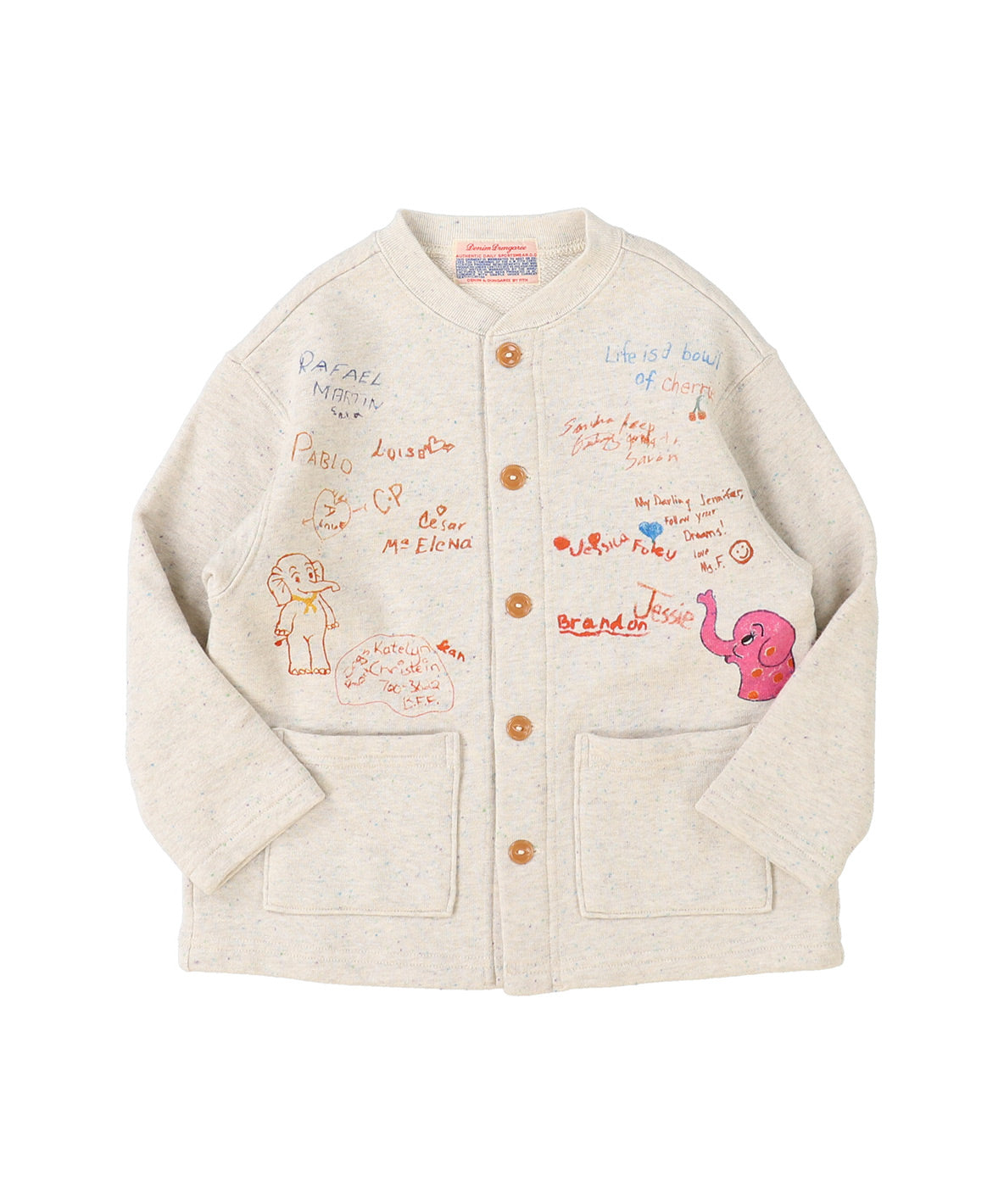PENNIE Scribble Sweat Cardigan