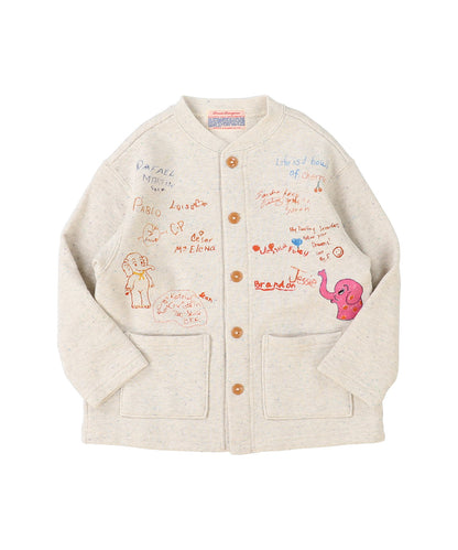PENNIE Scribble Sweat Cardigan