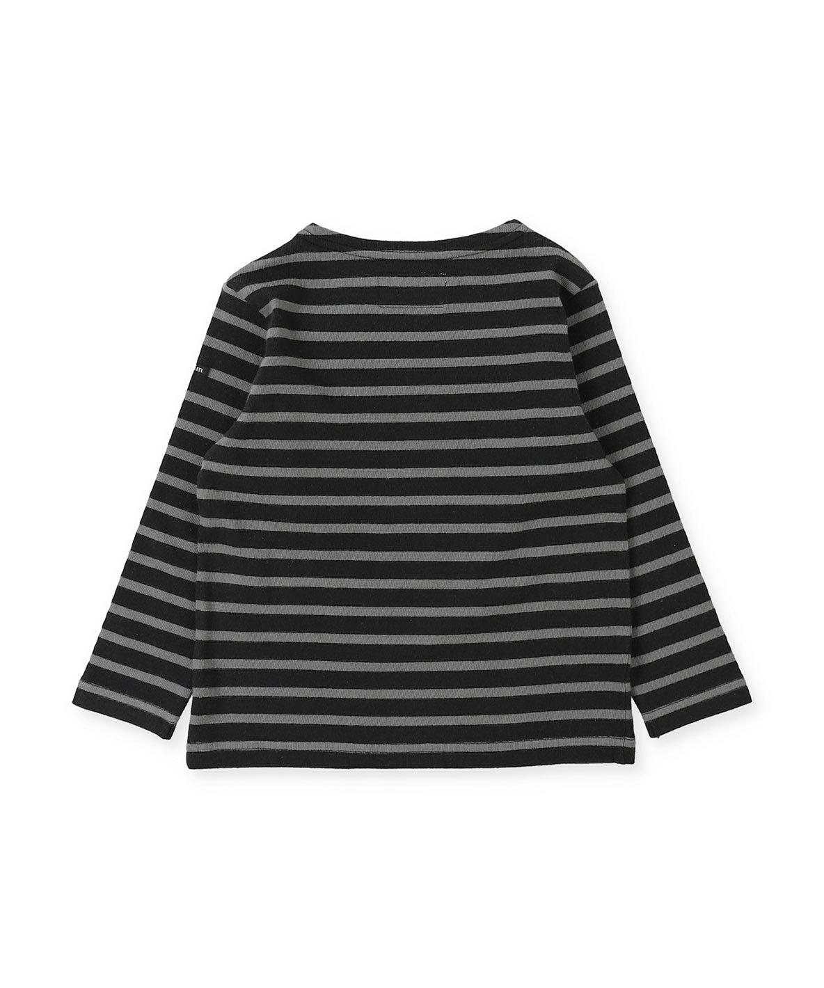 Striped Cotton Jersey Boatneck L/S Tee