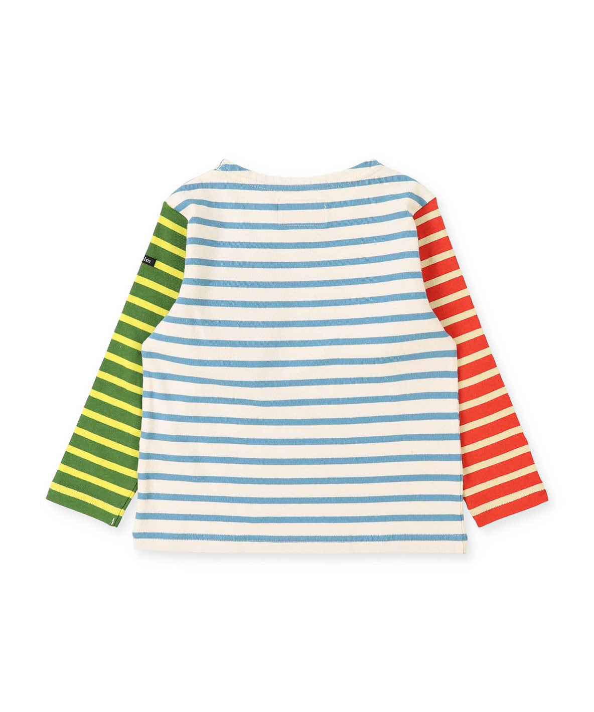 Striped Cotton Jersey Boatneck L/S Tee