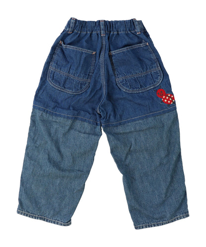 Denim Switched Design Pants