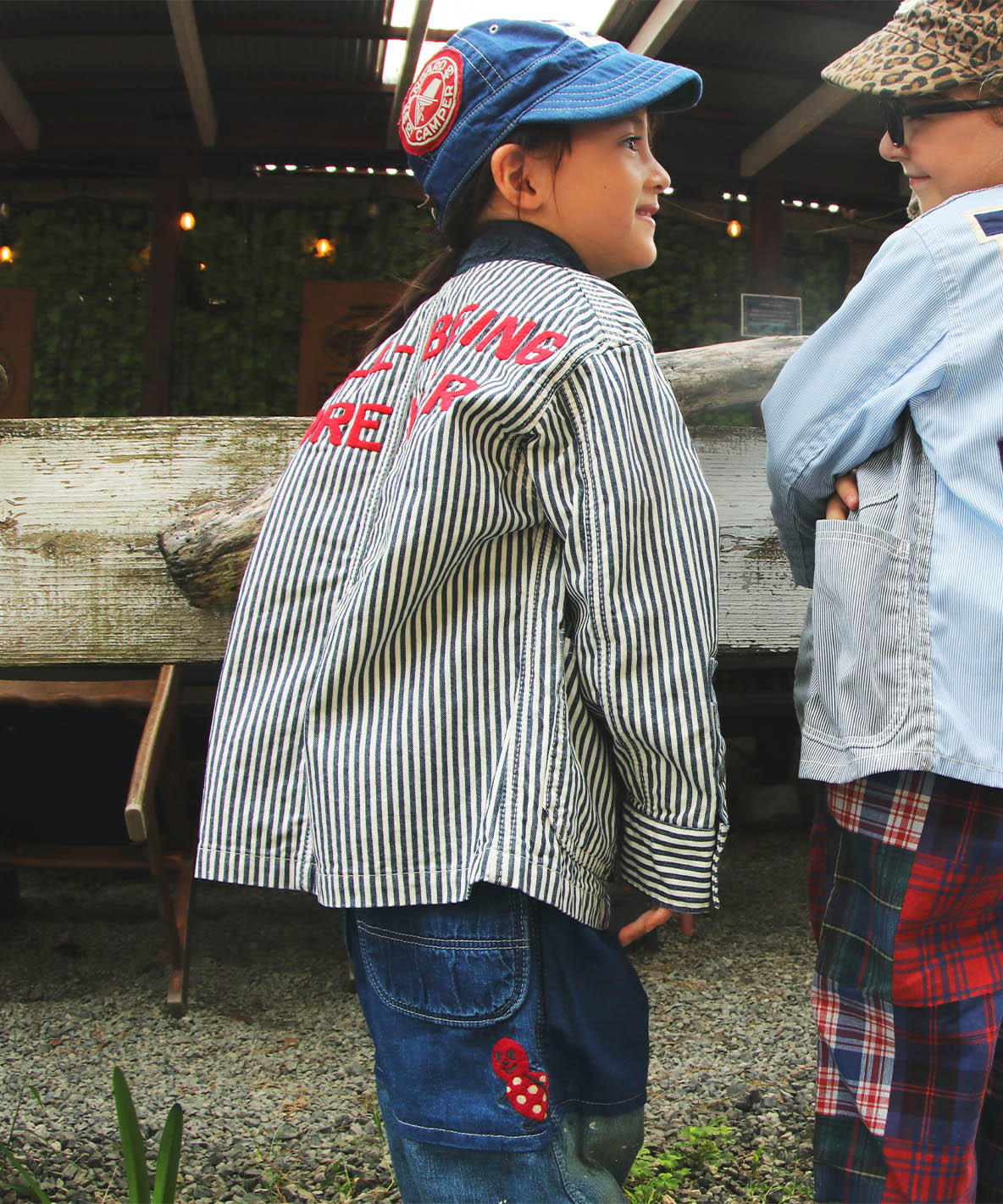 Denim Switched Design Pants