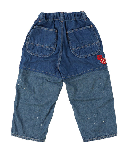 Denim Switched Design Pants