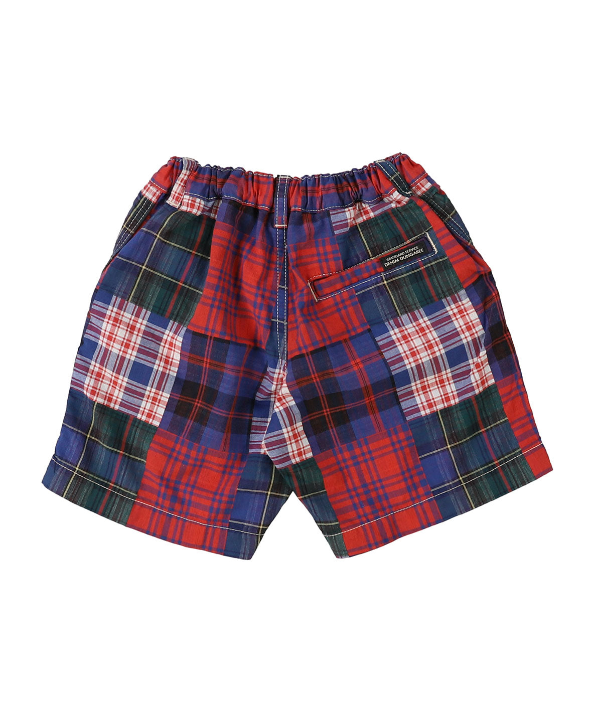 Double Cloth Patchwork Shorts