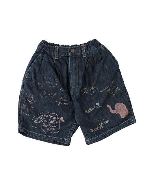 8oz Denim Scribble Shorts