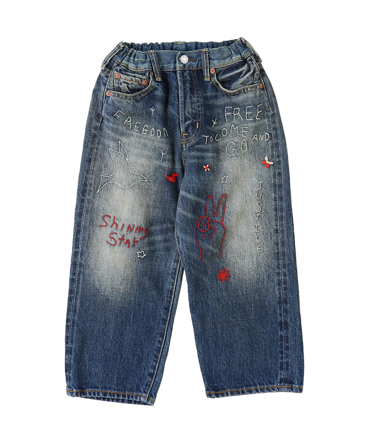 12oz HOME MADE Denim Embroidered Long Pants