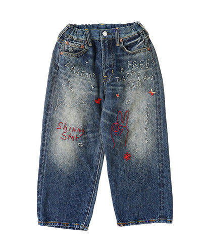 12oz HOME MADE Denim Embroidered Long Pants