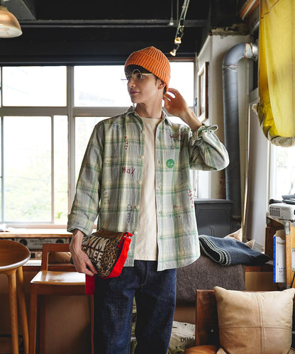 Plaid Scribble Shirt