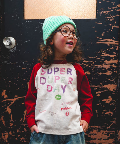 Vintage Cotton Jersey Scribble L/S Tee