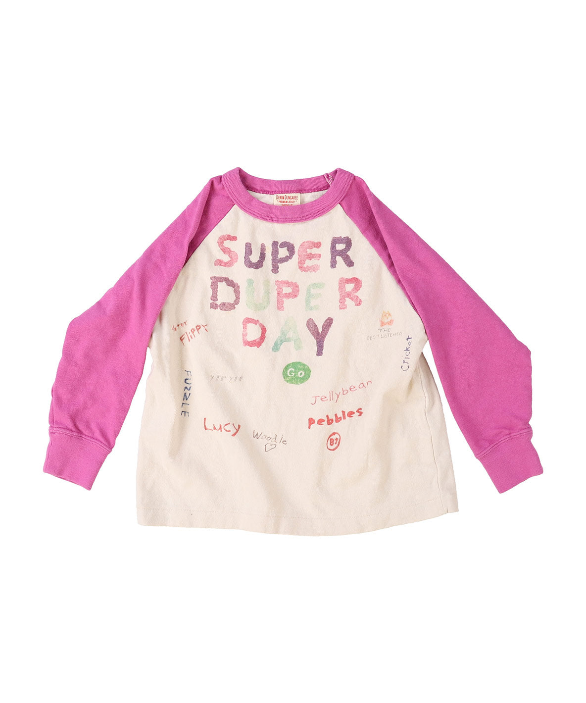 Vintage Cotton Jersey Scribble L/S Tee