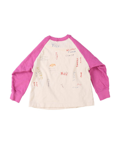 Vintage Cotton Jersey Scribble L/S Tee