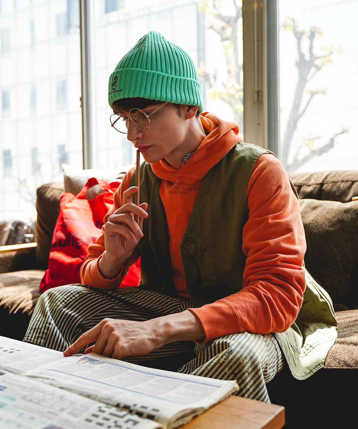 Vintage Loopback Simple Hoodie