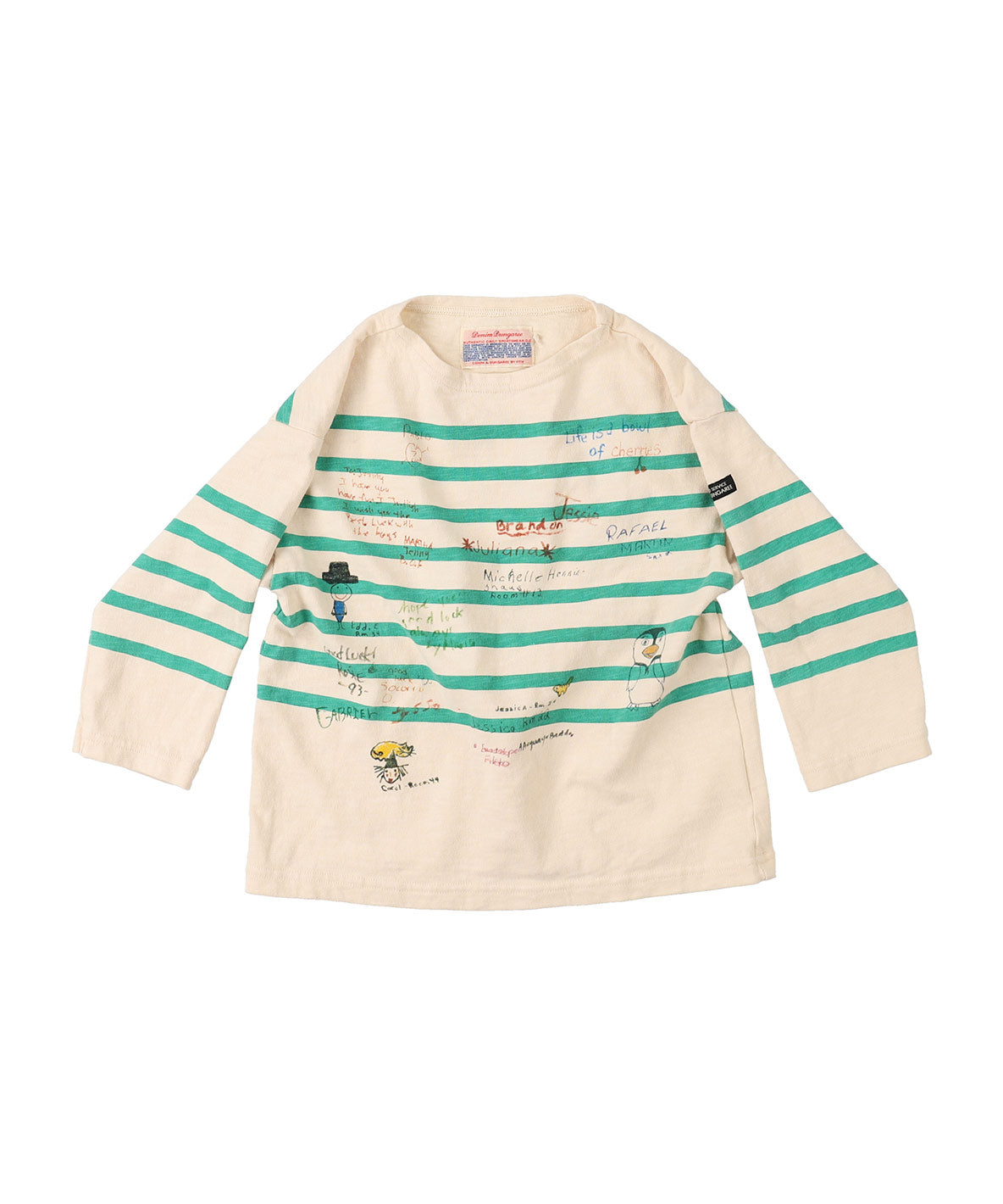 Striped Scribble L/S Tee