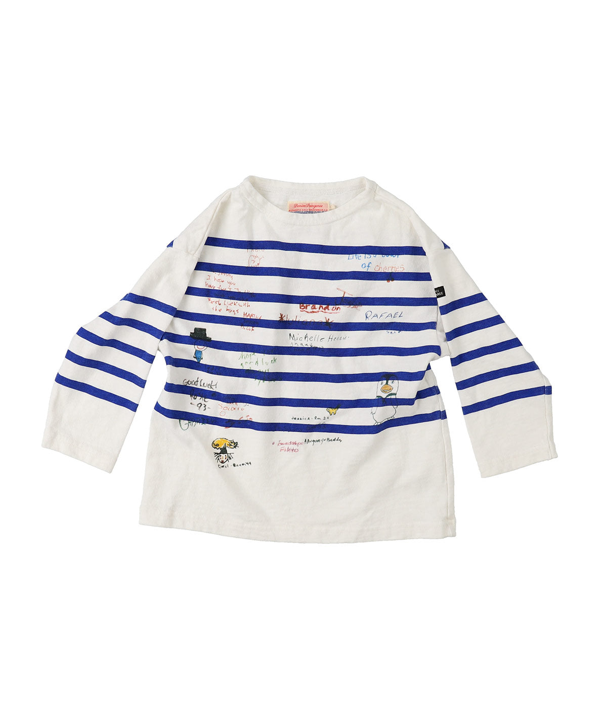 Striped Scribble L/S Tee