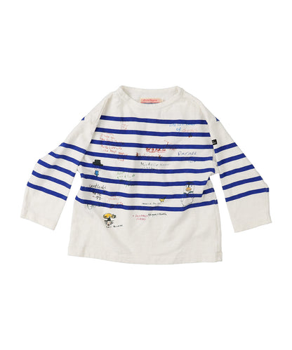Striped Scribble L/S Tee