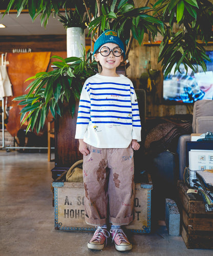 Striped Scribble L/S Tee