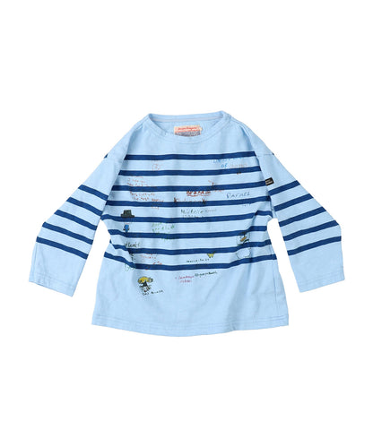 Striped Scribble L/S Tee