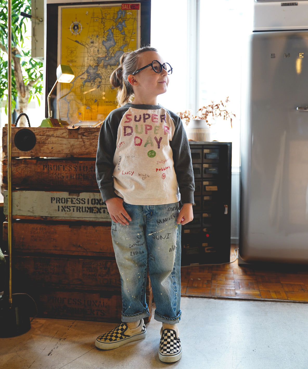 12oz HOME MADE Denim Scribble Pants