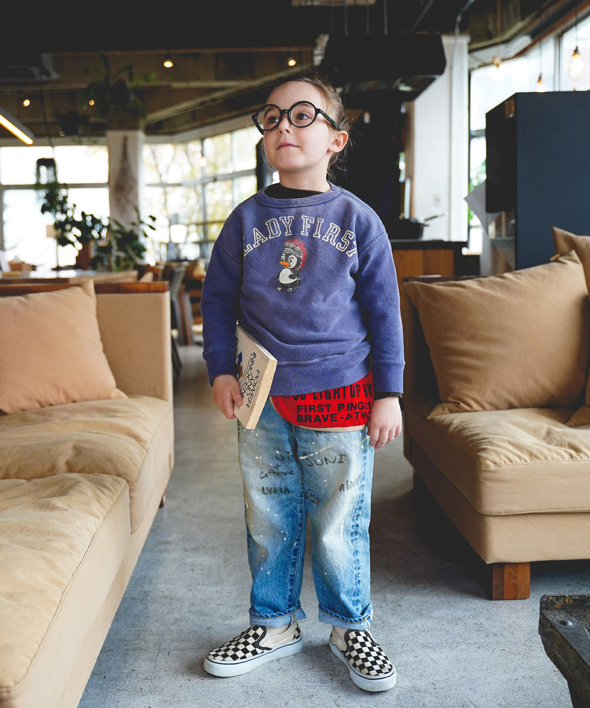 12oz HOME MADE Denim Scribble Pants