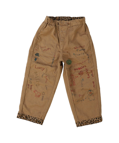Back Satin Camouflage Reversible Pants