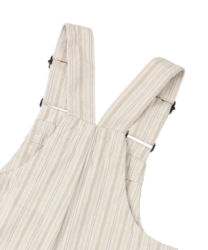 Mottle Striped Overalls