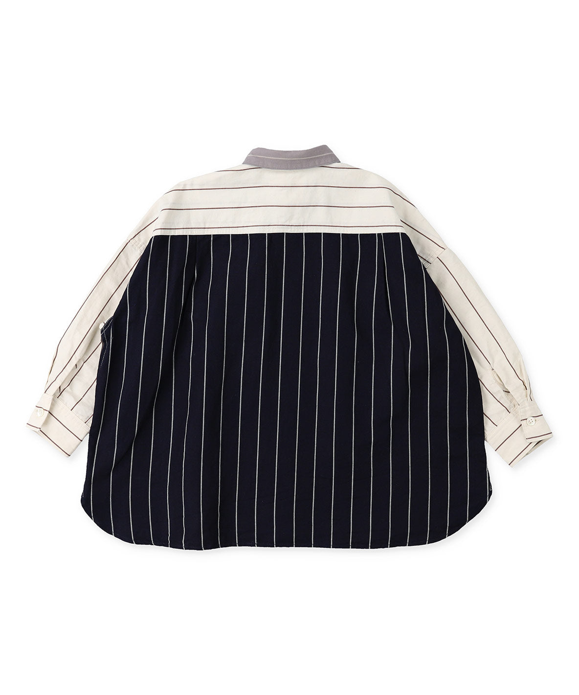 Cotton and Linen Weather Striped Shirt