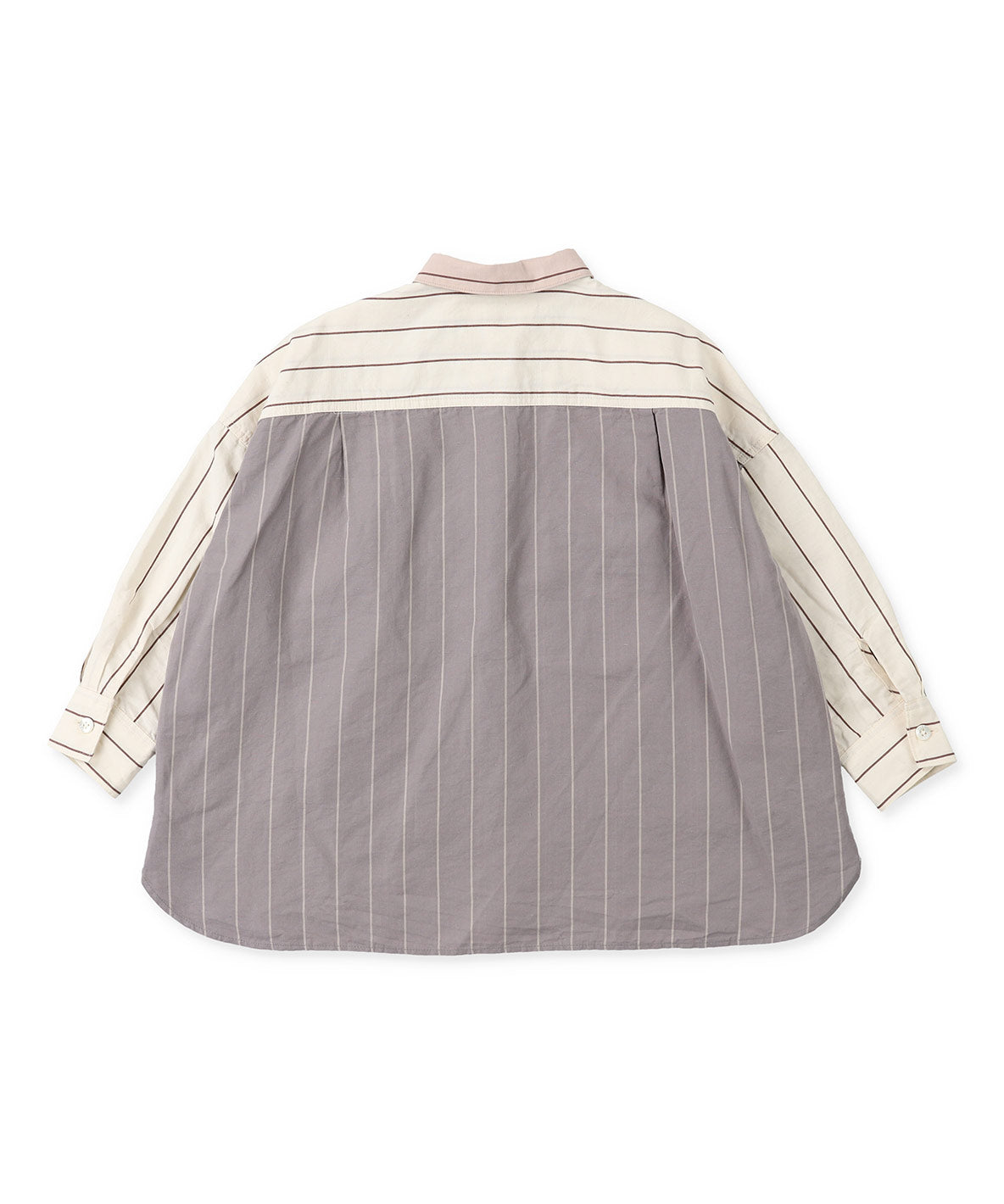 Cotton and Linen Weather Striped Shirt