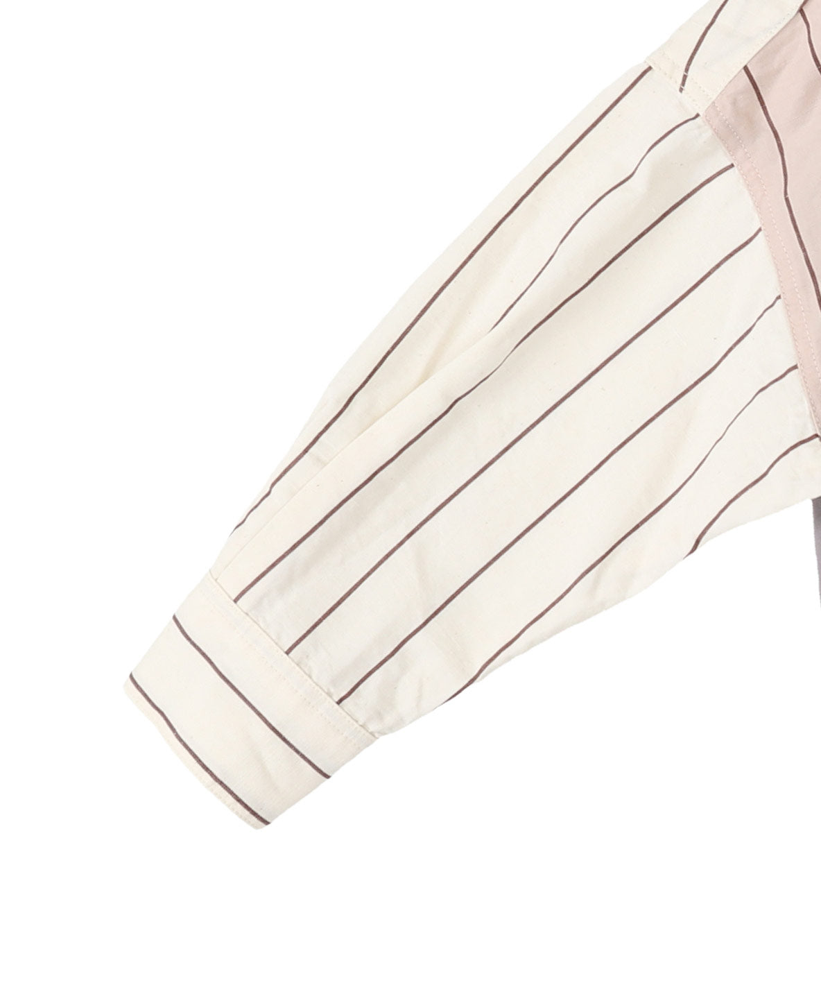 Cotton and Linen Weather Striped Shirt