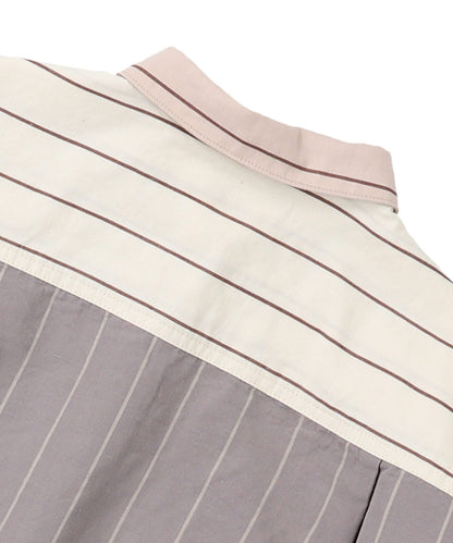 Cotton and Linen Weather Striped Shirt