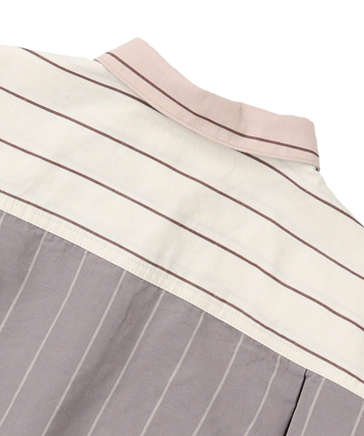 Cotton and Linen Weather Striped Shirt