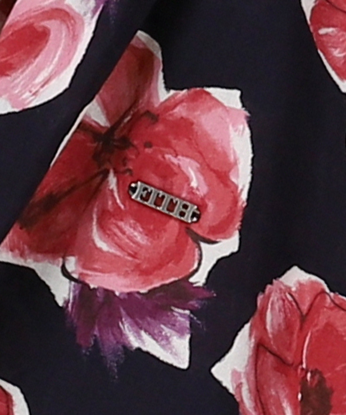 Flower Printed Gathered Pullover