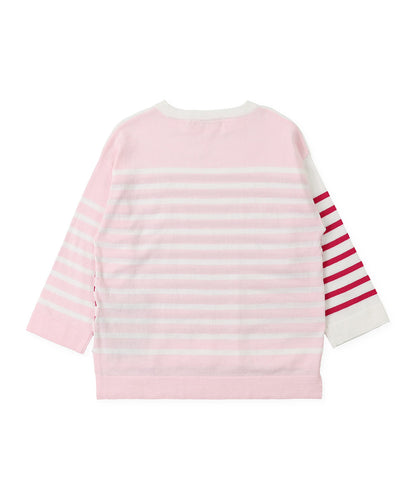 Cotton Knitted Striped TEE