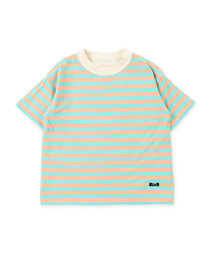 Cotton Jersey and Striped Reversible Big S/S T-shirt