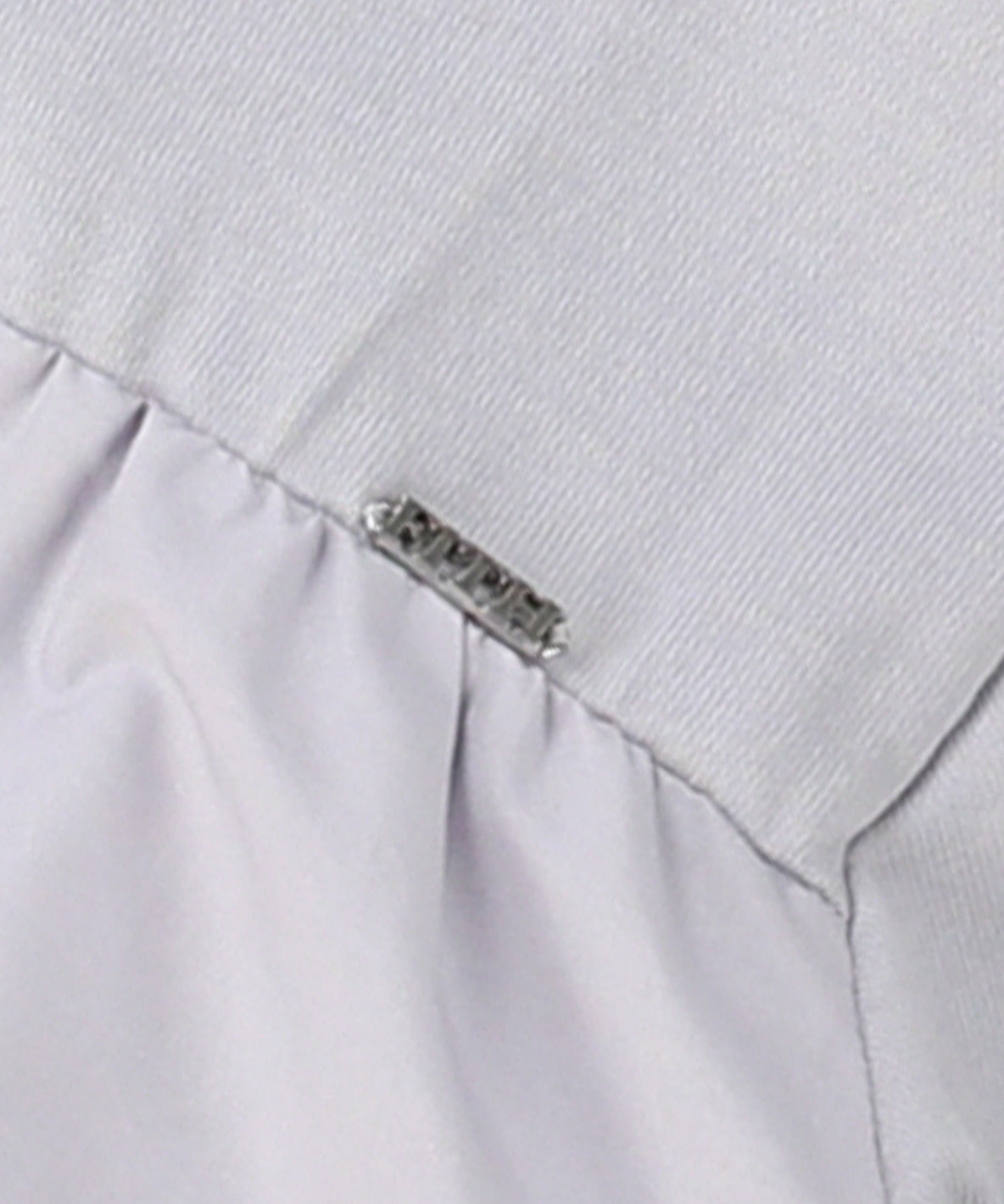 Cotton Jersey and Woven Tiered L/S T-shirt