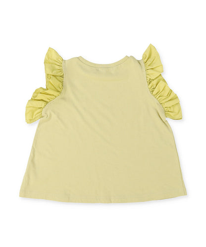 Ruffled Sleeve Soft Pullover