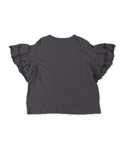 Ruffled Recycled Cotton Jersey T-shirt