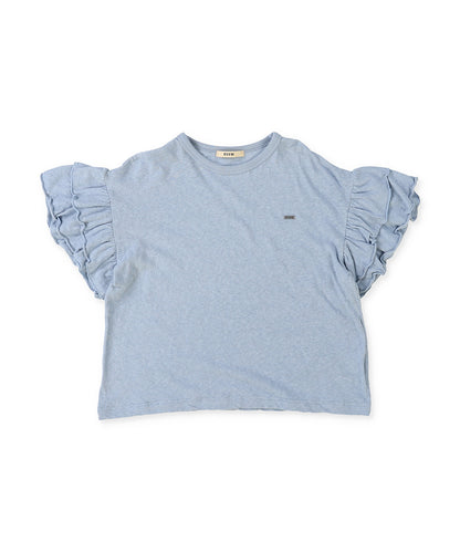 Ruffled Recycled Cotton Jersey T-shirt