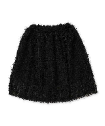 Feather Tulle Long Skirt
