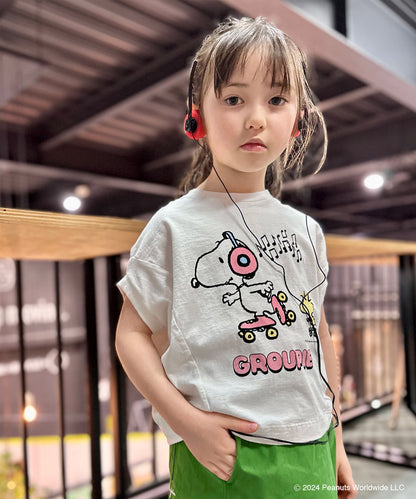 Cotton Jersey SNOOPY ROLLER SKATE TEE