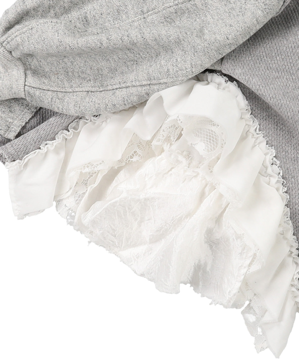 Assymetry Frilled Sweatshirt