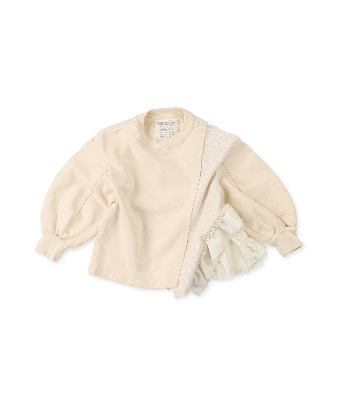 Assymetry Frilled Sweatshirt